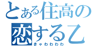 とある住高の恋する乙女（きゃわわわわ）