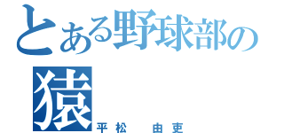 とある野球部の猿（平松 由吏）