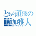 とある頭飛の草加雅人（カイザ３１５）