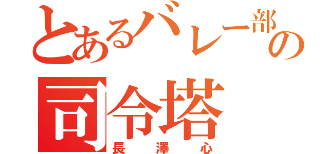 とあるバレー部の司令塔（長澤心）