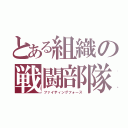 とある組織の戦闘部隊（ファイティングフォース）