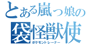 とある嵐っ娘の袋怪獣使（ポケモントレーナー）