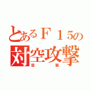 とあるＦ１５の対空攻撃（空戦）