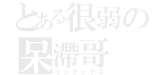 とある很弱の呆滯哥（インデックス）