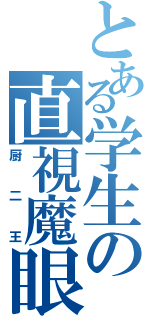 とある学生の直視魔眼（厨二王）