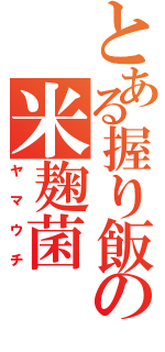 とある握り飯の米麹菌（ヤマウチ）