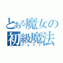 とある魔女の初級魔法（アルテマ）