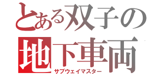 とある双子の地下車両（サブウェイマスター）