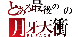 とある最後の の月牙天衝（ＢＬＥＡＣＨ）