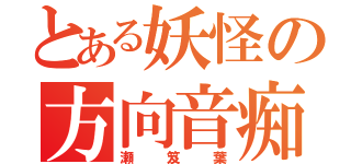 とある妖怪の方向音痴（瀬笈葉）