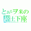 とあるヲ米の超土下座（ヲコメサマァア！！）