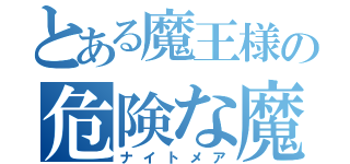 とある魔王様の危険な魔術（ナイトメア）