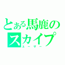 とある馬鹿のスカイプ（ユーザー）