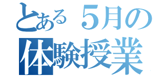 とある５月の体験授業（）