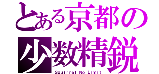 とある京都の少数精鋭（Ｓｑｕｉｒｒｅｌ Ｎｏ Ｌｉｍｉｔ）