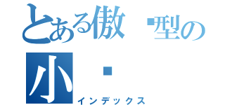 とある傲娇型の小爱（インデックス）