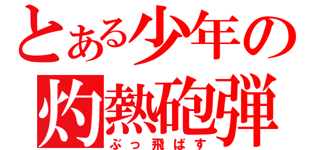 とある少年の灼熱砲弾（ぶっ飛ばす）