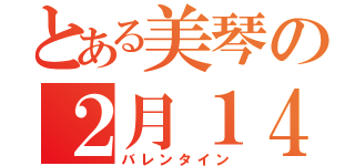 とある美琴の２月１４日（バレンタイン）