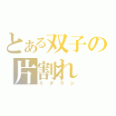 とある双子の片割れ（ミタラシ）