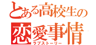 とある高校生の恋愛事情（ラブストーリー）