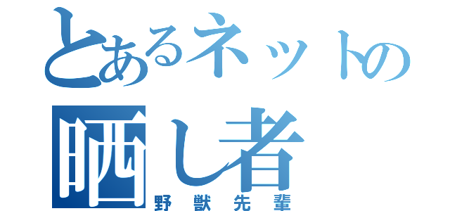 とあるネットの晒し者（野獣先輩）