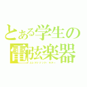 とある学生の電弦楽器（エレクトリック・ギター）