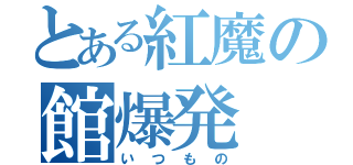 とある紅魔の館爆発（いつもの）