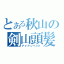 とある秋山の剣山頭髪（アイアンヘッド）