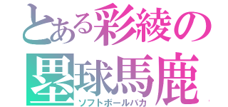 とある彩綾の塁球馬鹿（ソフトボールバカ）