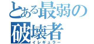 とある最弱の破壊者（イレギュラー）