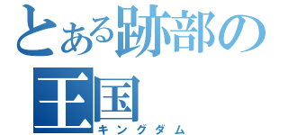 とある跡部の王国（キングダム）