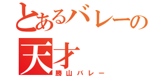 とあるバレーの天才（勝山バレー）