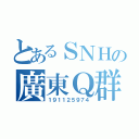 とあるＳＮＨの廣東Ｑ群（１９１１２５９７４）