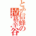 とある信蜂の拉格辛谷（葛修）