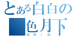 とある白白の緋色月下（狂咲ノ絶）