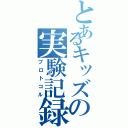 とあるキッズの実験記録Ⅱ（プロトコル）