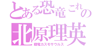 とある恐竜これの北原理英（萌竜カスモサウルス）