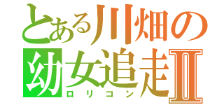 とある川畑の幼女追走Ⅱ（ロリコン）