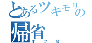 とあるツキモリの帰省（オフ会）