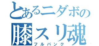 とあるニダボの膝スリ魂（フルバンク）