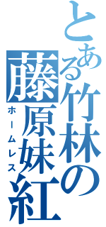 とある竹林の藤原妹紅（ホームレス）