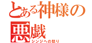 とある神様の悪戯（シンジへの怒り）