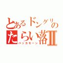 とあるドングリのたらい落としⅡ（バッカモーン）