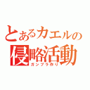 とあるカエルの侵略活動（ガンプラ作り）