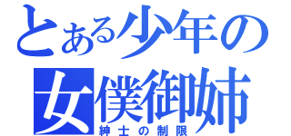 とある少年の女僕御姉控（紳士の制限）