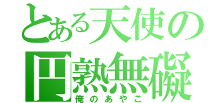 とある天使の円熟無礙（俺のあやこ）