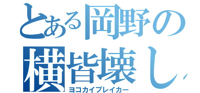 とある岡野の横皆壊し（ヨコカイブレイカー）