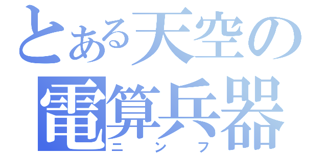 とある天空の電算兵器（ニンフ）