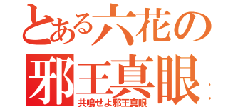 とある六花の邪王真眼の使い手（共鳴せよ邪王真眼）