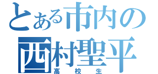 とある市内の西村聖平（高校生）